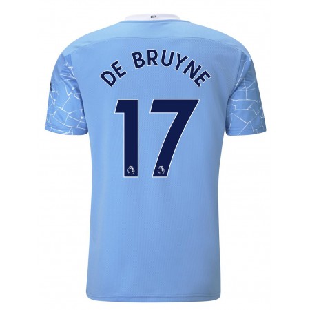 Fußballtrikots Manchester City Kevin de Bruyne 17 2020-2021 Kurzarm Heimtrikotsatz kaufen